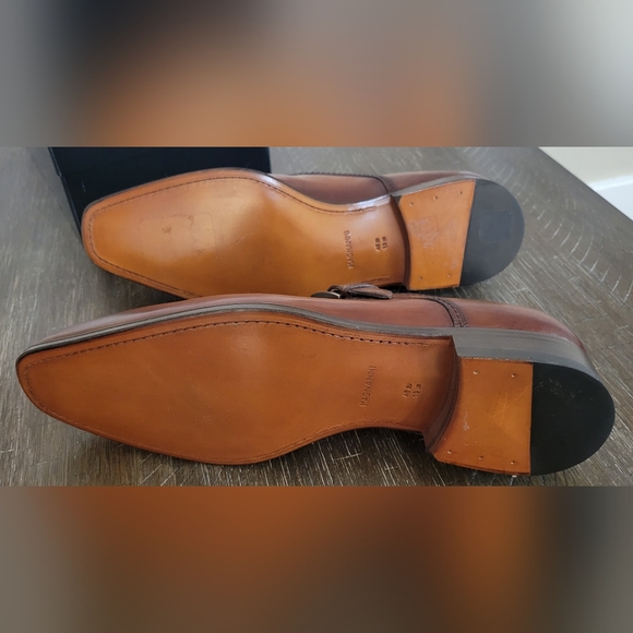 Magnanni Marco II Brown Single Monk Strap Mens Dress Shoe Sz 46 / 13 NIB - Picture 7 of 12
